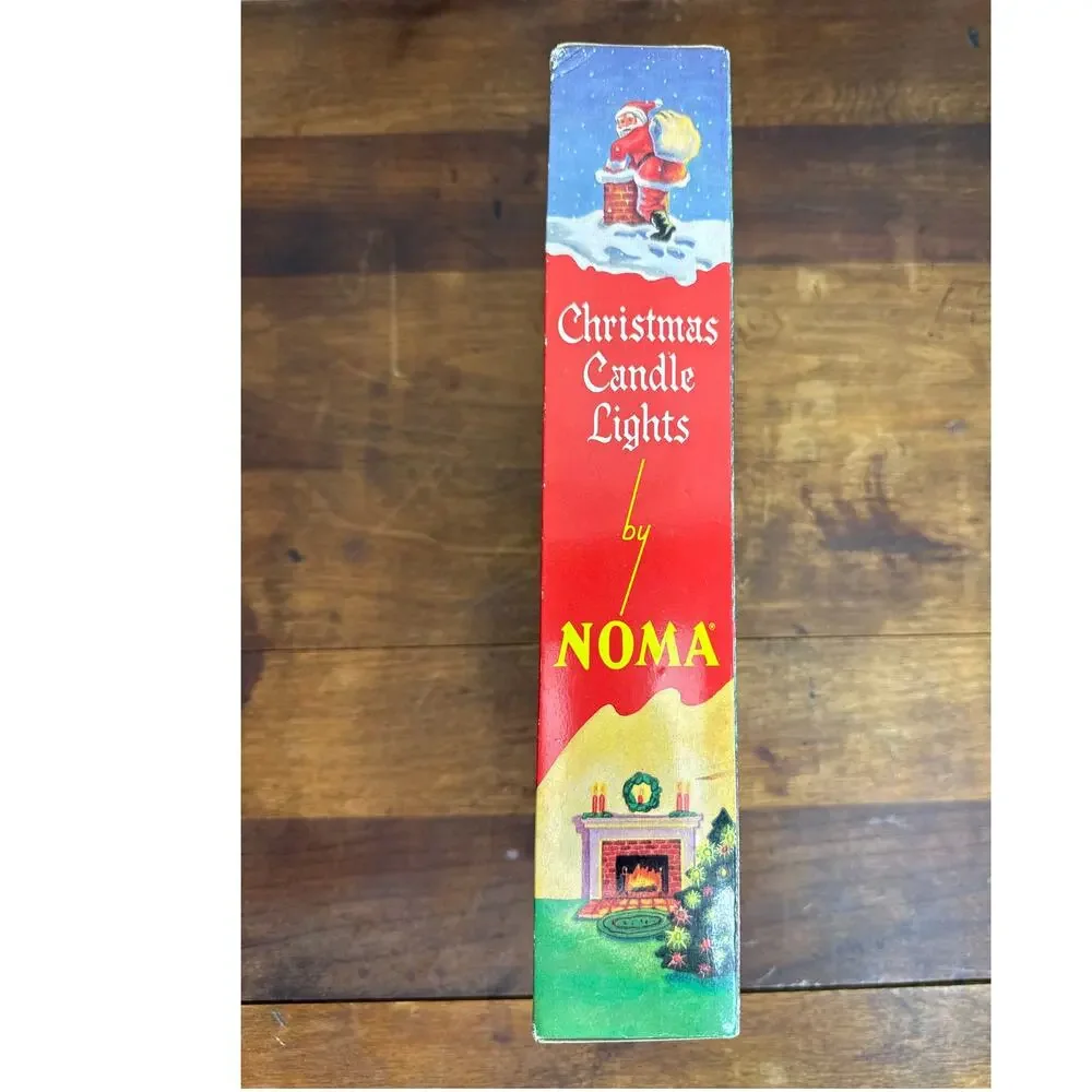 Noma Christmas Candle Lights Clip On Vintage Holiday Décor With Original Box